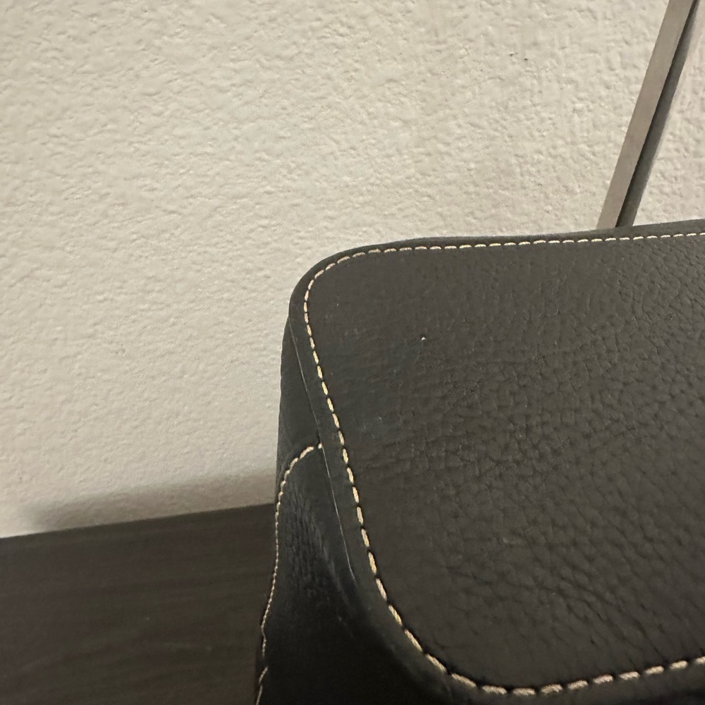 Dooney & Bourke Black and Red Leather Bag - Picture 6 of 8